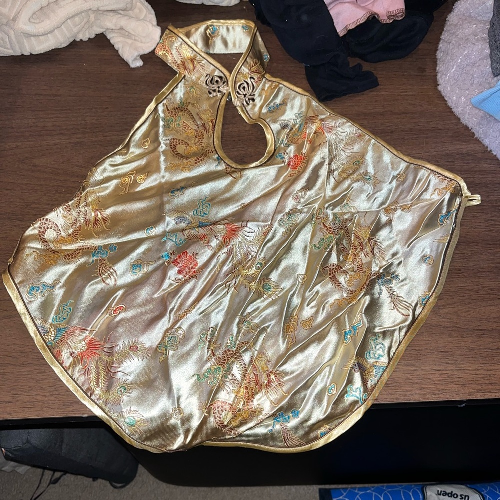 Silk Asian top backless